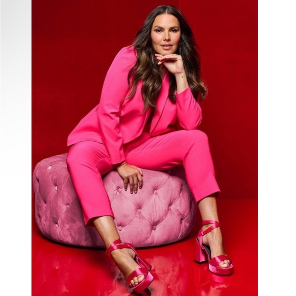 TORRID BLAZER JACKET HOT NEON PINK SIZE 1 = 1x = 14/ 16 RARE NWT - Picture 3 of 13